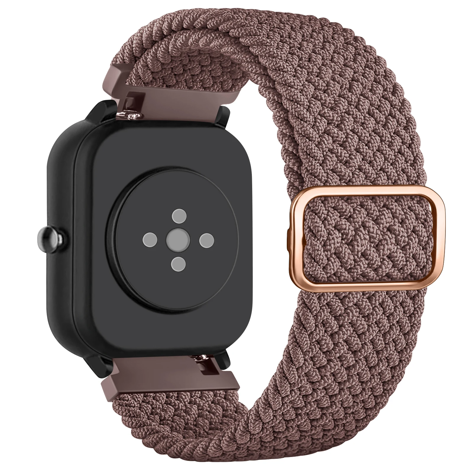 20mm Elastic Weave Smartwatch Strap, Adjustable and Comfortable Band