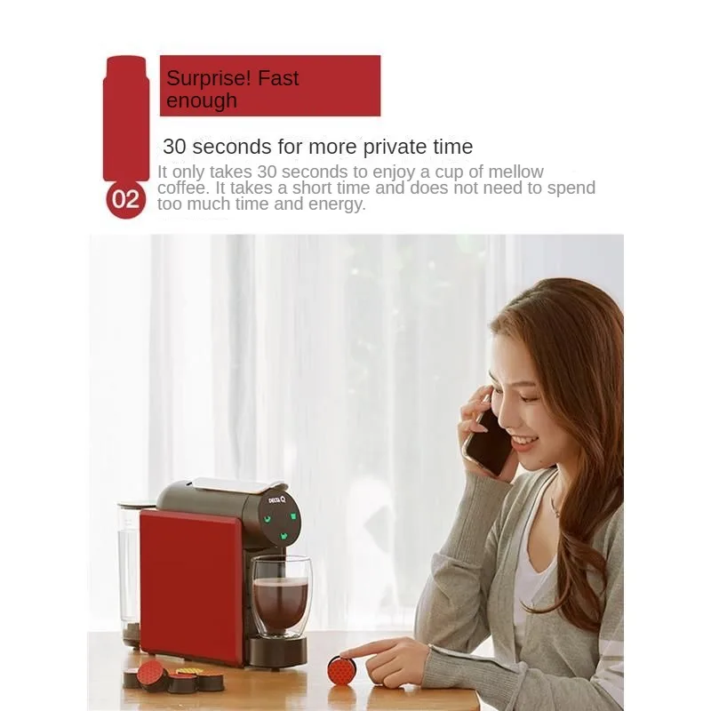 Capsule Coffee Maker Intelligent Office 30 Seconds Production 3-speed Mode Energy Saving Removable Water Tank Espresso Americano 3
