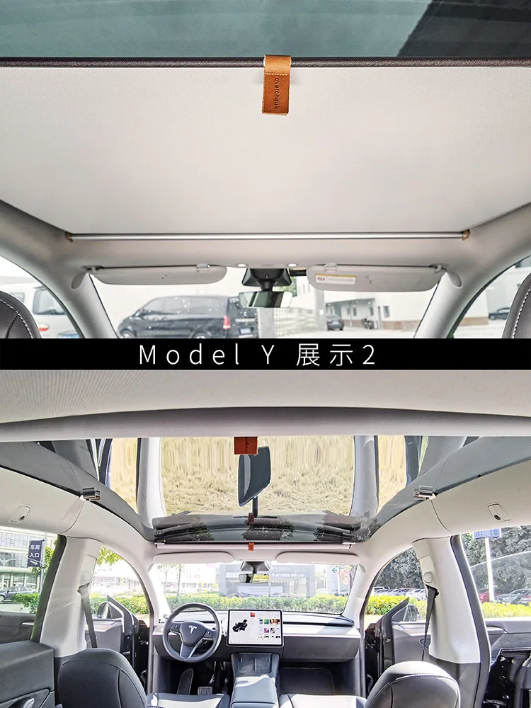 Für Tesla Modell 3 y s x Glasdach Sonnenschutz versenkbare