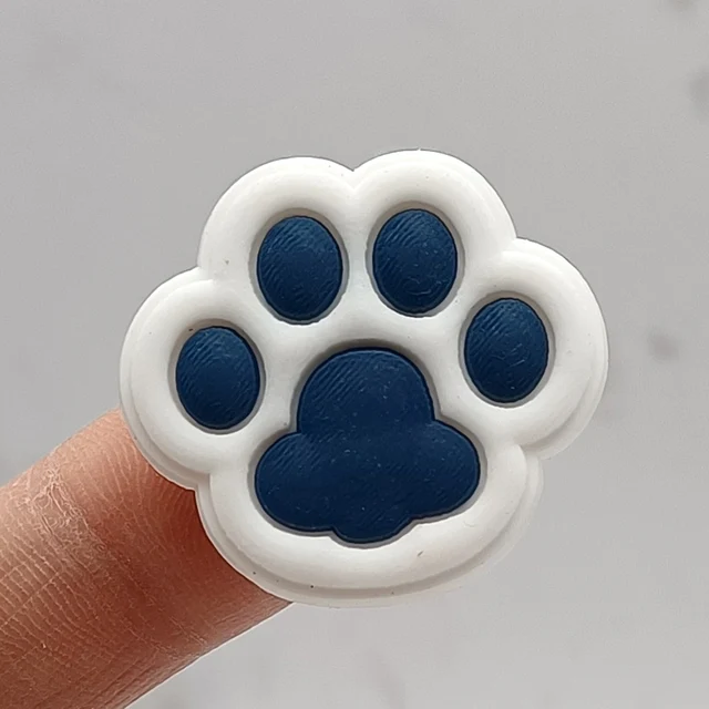 Cat Dog Paw PVC Shoe Buckle Accessories Funny DIY Colorful Animal Paws Shoes Decoration Jibz For Crocs Charms Kids Party Gift A