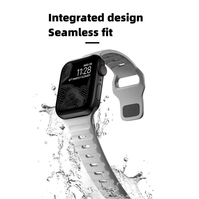 Spigen Silikon armband für Apple Watch Ultra 2 Band 49mm 45mm 44mm