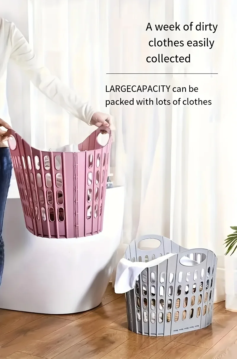 Modern Foldable Laundry Hamper High-capacity Portable Dirty Clothes Organizer Durable Laundry Basket for Home Bathroom 5 S508bbdd6a5804c7fb9a8201d2704c21ff