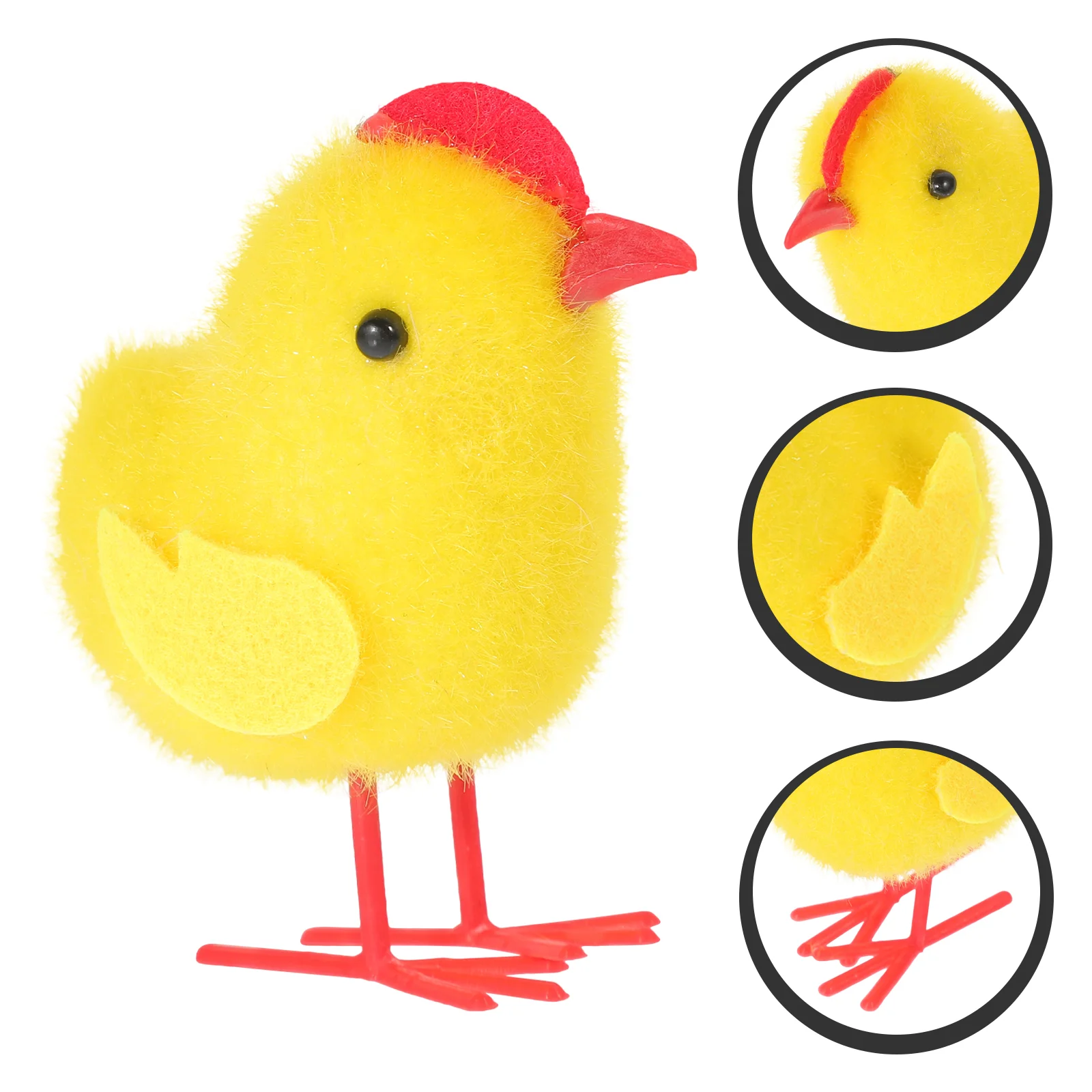 

6 Pcs The Gift Easter Chick Simulation Toy Stuffed Chicken Ornament Plush Model Baby