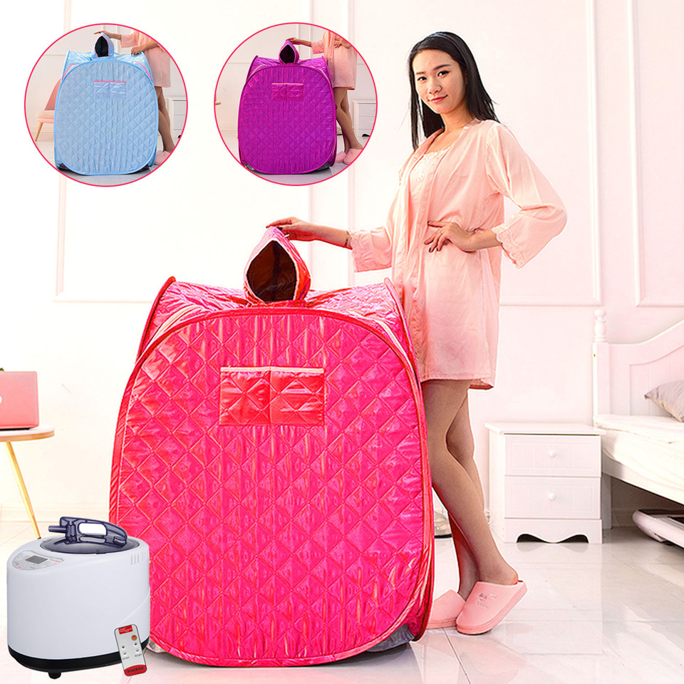 Portable Folding Steam Sauna Tent SPA Room Box without Steamer for Home One Person or Two People Weight Loss Full Body Slimming