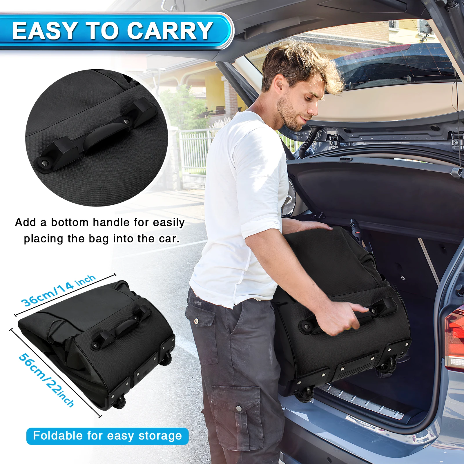 Heavy-Duty Wheeled Golf Travel Bag 4