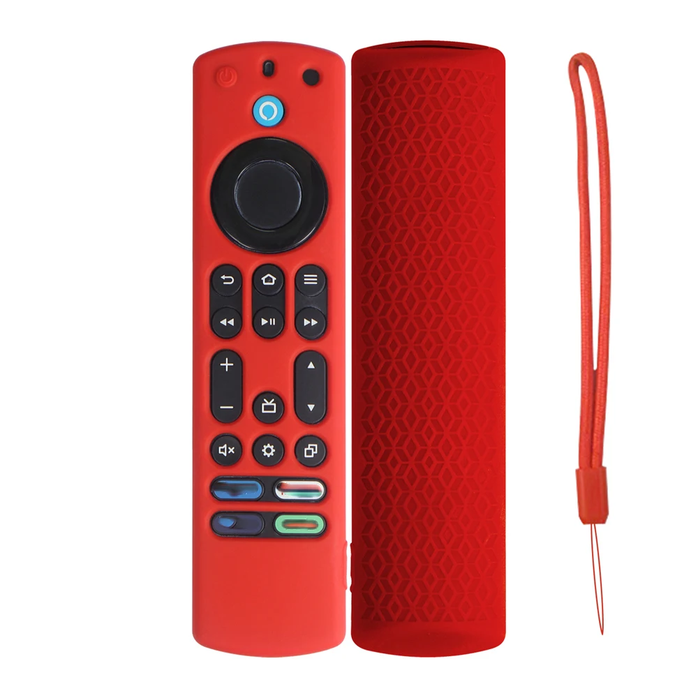 Silicone Remote Case Silicone Remote Cover Silicone Remote Sleeve Remote Controller Cover Silicone Case Protector Silicone Remote Controller Cases Protective Covers For Fire TV 4K stick max Remote Control Sleeve for Fire TV 4K stick max