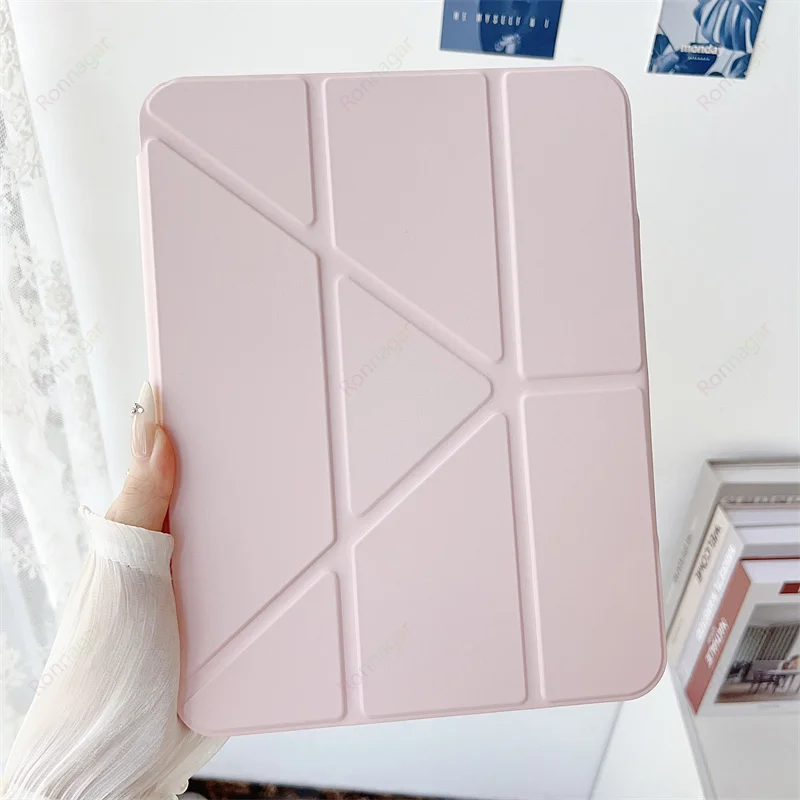 Slim  Y-Folding Case with Clear Acrylic Back and S Pen Holder