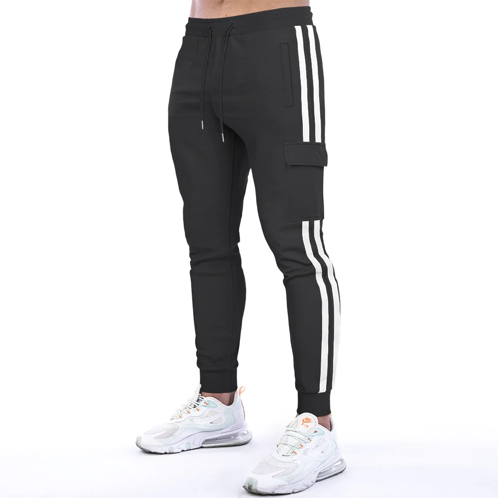 

New Jogging Pants Men Sport Sweatpants Running Pants Men Joggers Cotton Trackpants Slim Fit Pants Bodybuilding Trouser W11
