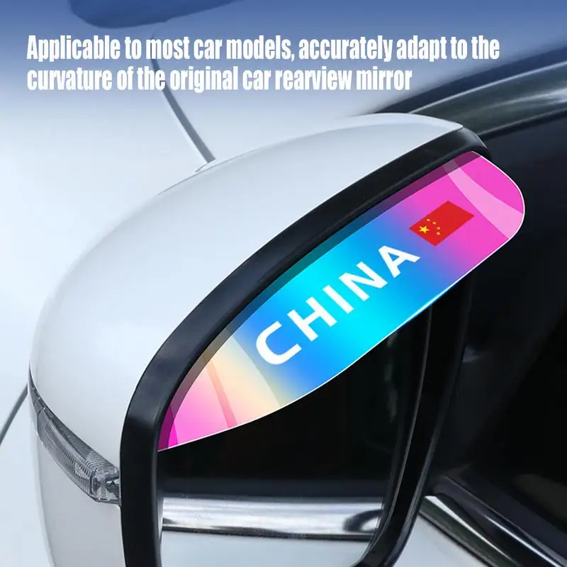 Car Rearview Rain Visors Waterproof Rain Shield Sun Visors Side Blocker Cover Eyebrow 2PCS Auto Side Rear View Guard