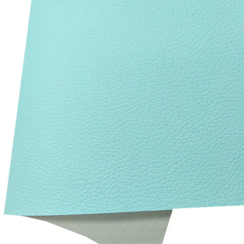 Blue Chunky Glitter Leather Leopard Flowers Printed Glitter Synthetic Leather Vinyl Leather Sheets For Bows DIY 21x2