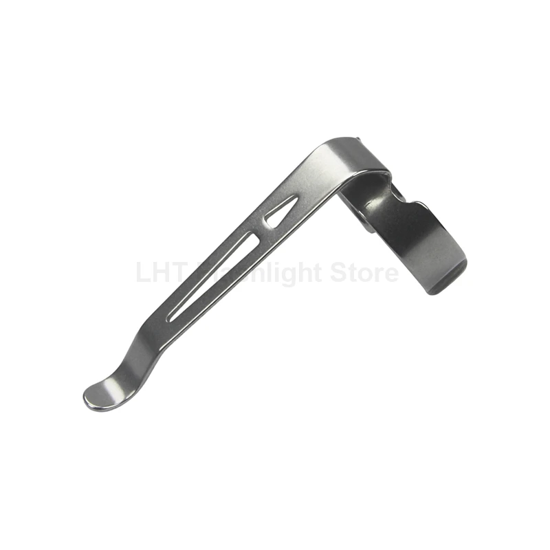 Stainless Steel Flashlight Pocket Clip Accessories 46mm (L) x 19mm (D)