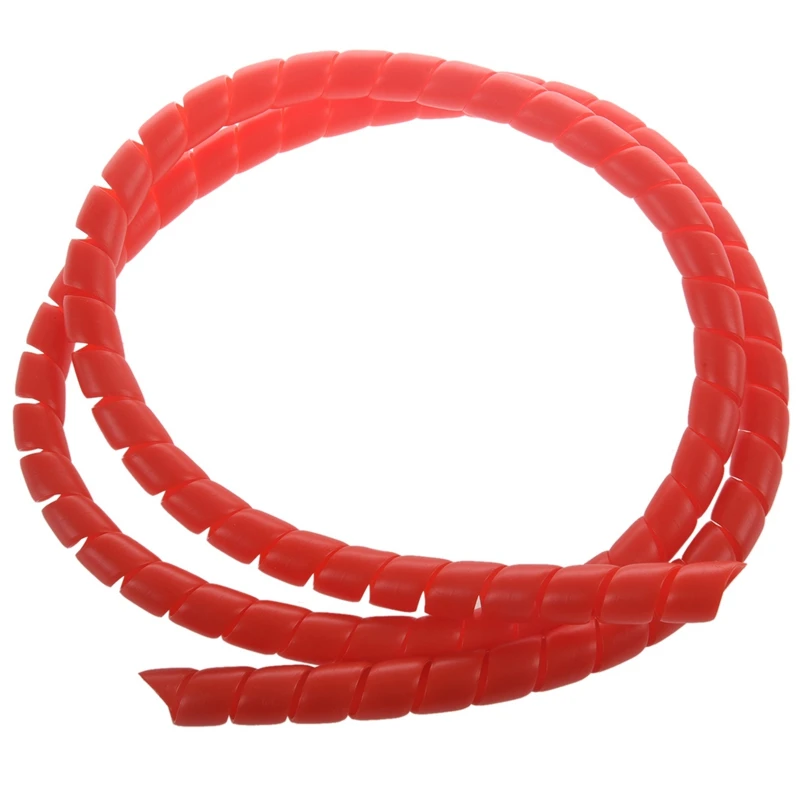 2X Scooter Line Spiral Color Change Tube Protector 1M Length Winding Tubes For Xiaomi M365 Pro Accessories Red
