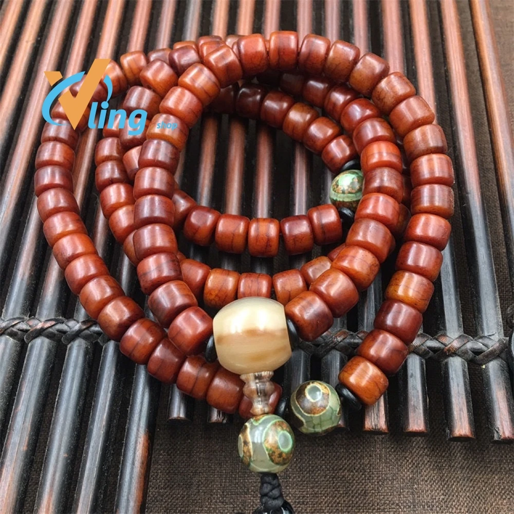 108 Natural Tibetan Yak BonGiftsPersonalizedBracelet BohoBest Sellers2022 Products NickYoung Girls FashionGifts For Boyfriend