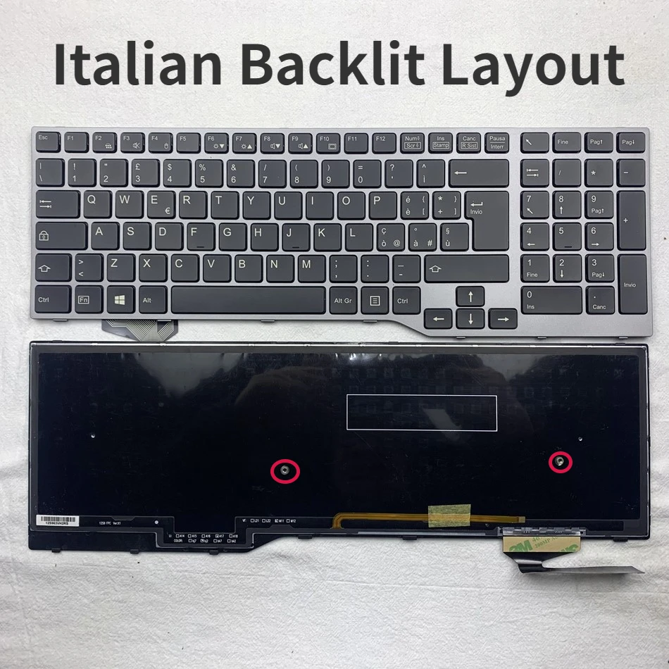 Tastiera Per Laptop Retroilluminata Italiana Per Fujistu E754 Lifebook E557 E753 E756 E554 E556 Layout It
