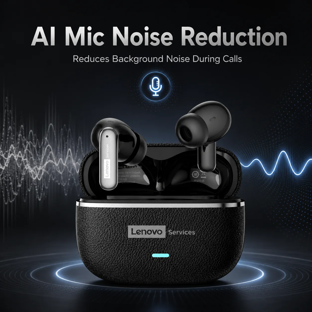 Wireless HIFI Noise-Cancelling Earphones with HD Mic