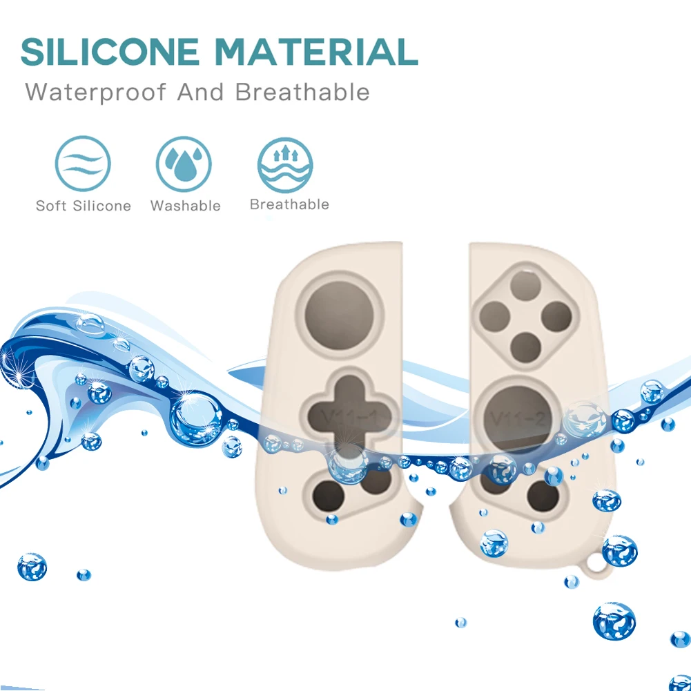 Protective Anti-Slip Silicone Grip Case with Lanyard for Mobile Gaming Controller