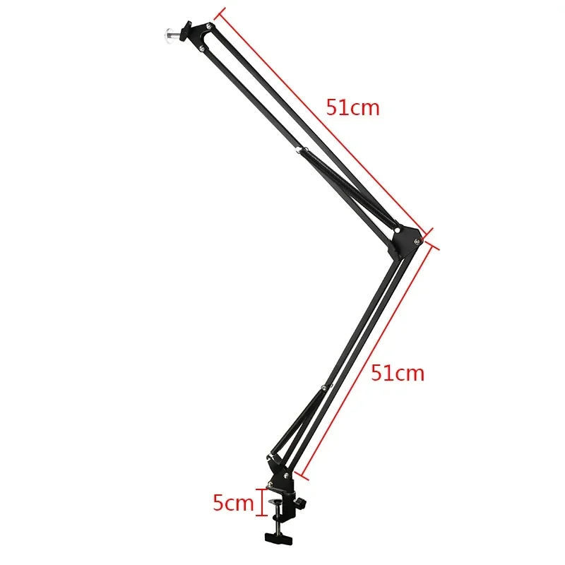 Microscope Video Camera Webcam Desktop Arm Stand Adjustable Boom Table Working Hanger Cantilever Stand Holder 1/4 6mm 40Ring microscope arm stand video microscope stand