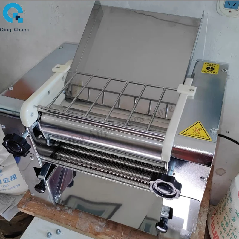 Electric Dough Roller Stainless Steel Dough Sheeter Noodle Pasta Dumpling Maker Machine 220V 110V