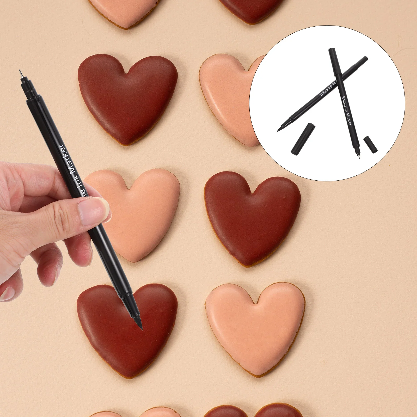 

For Baking Edible Marking Pen Baking Ink Pen Edible Ink Marker Baking Cake Fondant Cookies Edible