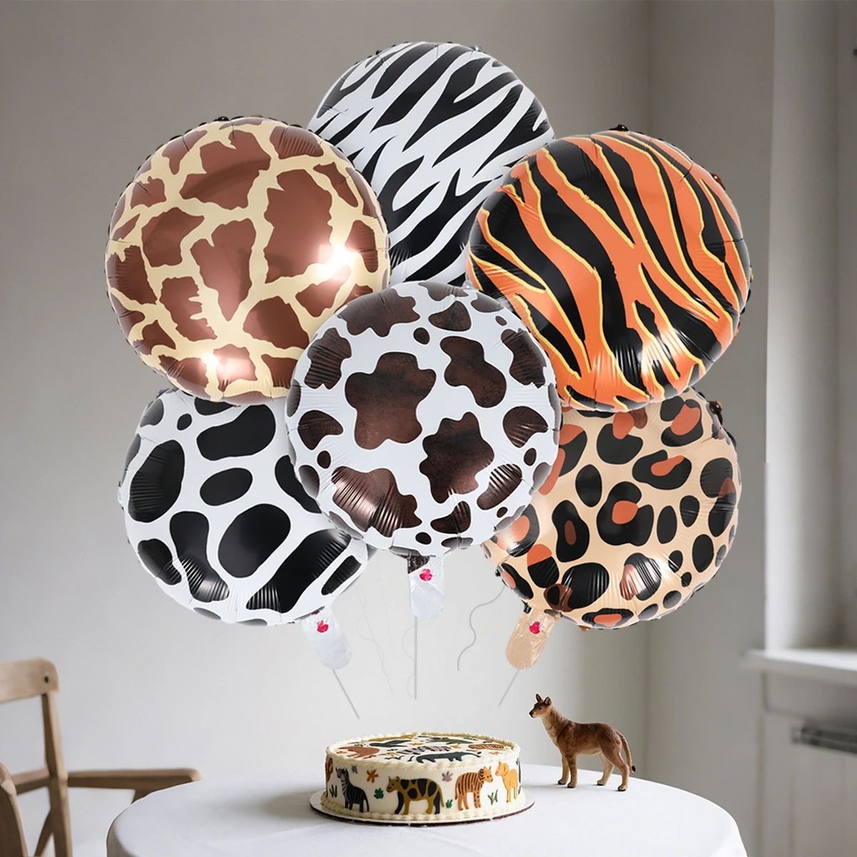YANXINKE 30pcs Animaux Jungle Ballons Latex,Ballons De Fête Animaux Jungle, Decoration Anniversaire Ballons De Baudruche,Animaux Jungle Thème Ballon,pour Décoration De Fête