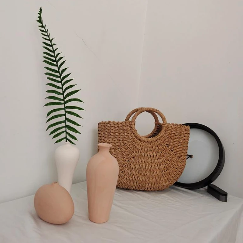 Minimalism Home Decor ceramic vases for  table Dried Flower vase dining table decorative  living room decoration  Decor Gift 6