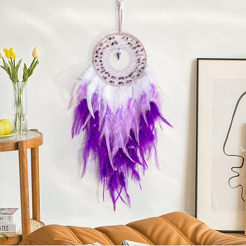 

Hanging Dream Catcher for Bedroom Decoration, Bedside Pendant, Feather Decorative Pendant, New Product, Windbell Gift