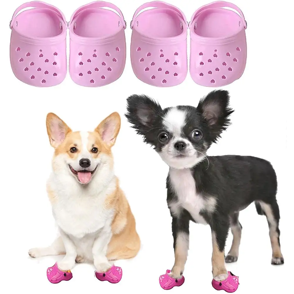 

Pair Small Cute 3D Mini Sandal Slipper Plastic Lovely Beach Shoes Croc Hole Pet Shoe dogs accessoires pets puppy pets pet items