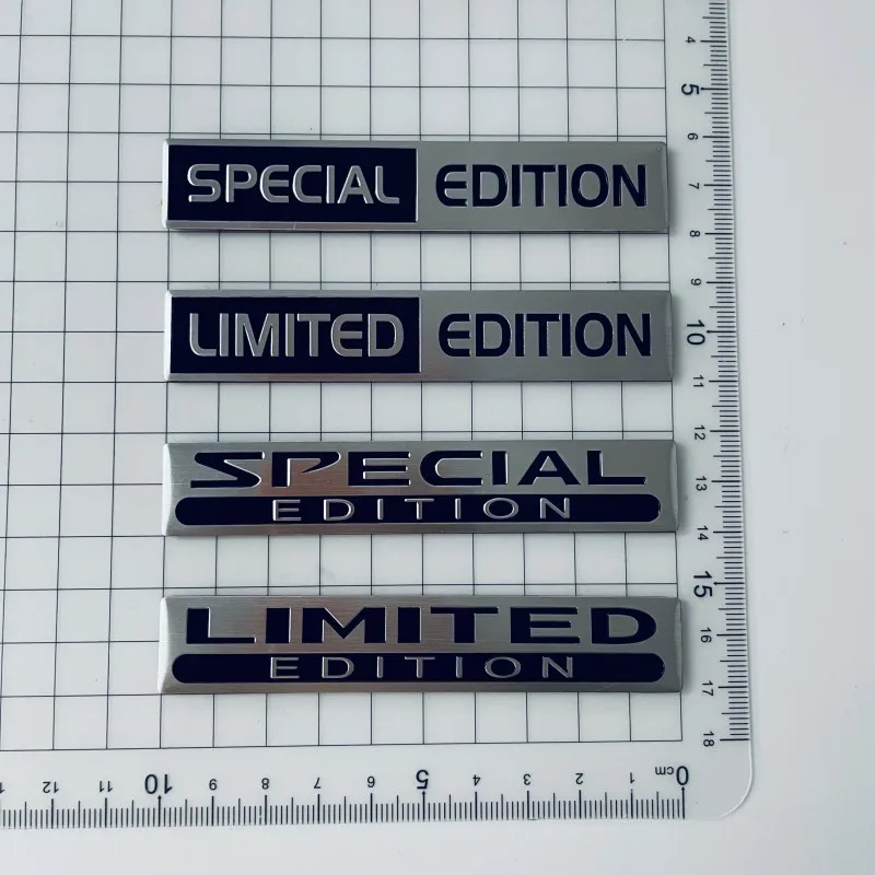 3D Metal Silver Black Red Logo Limited Edition Emblem Car Trunk Decal Per Vw Limited Edition Stikcer Accessori