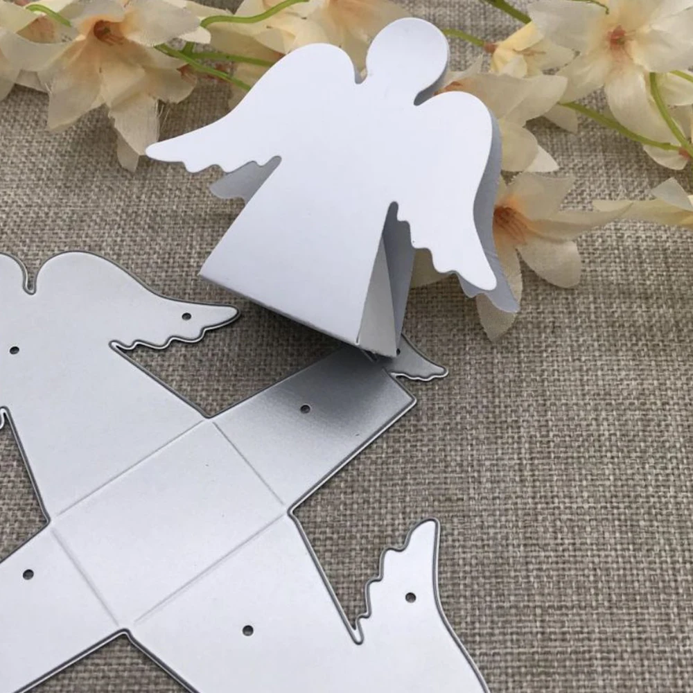 

Angel Wings gift box Metal Cutting Dies Stencils Die Cut for DIY Scrapbooking Album Paper Card Embossing