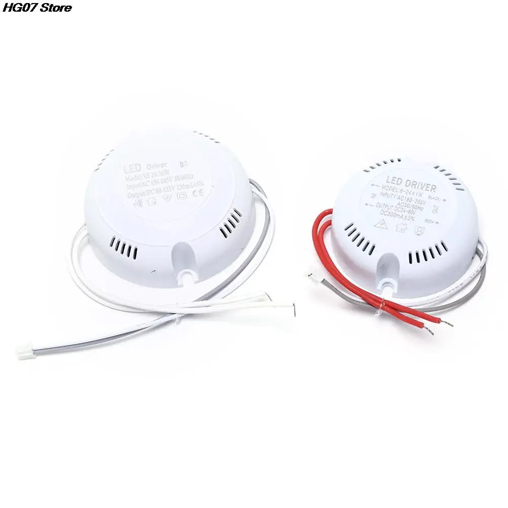 LED 다운라이트용 라운드 드라이버 조명 변환, 천장 드라이버, 220v, 24W, 36W, 1 개