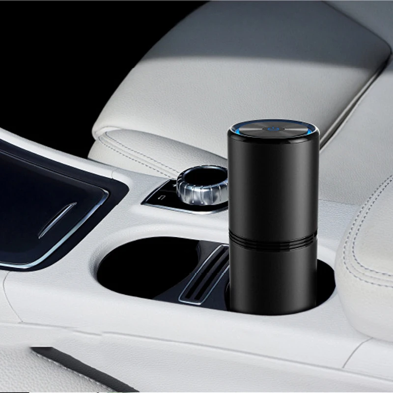 12M Negative Ion Generator USB Car Air Purifier Filterless Aluminum Alloy Body Auto Start Dust & Sterilization Home Air Cleaner