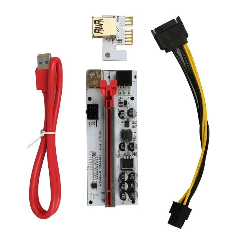 Tarjeta gráfica de alta velocidad PCIE Riser USB3.0, tarjeta adaptadora PCIE 1X a 16X VER012, tarjeta expansora PCIE Riser para minería