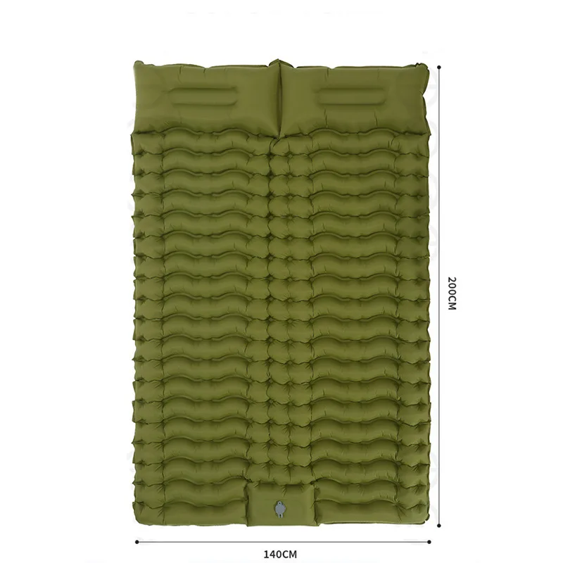 Thick Camping Mat 1-2 Person Ultralight Inflatable Mattress Air Bed Double Sleeping Pad Folding Air Mattress With Pillow