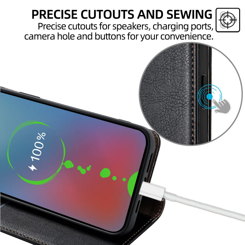 Kickstand Case Oppo Find X2 Back Cover Wallet Cover Flip Case For