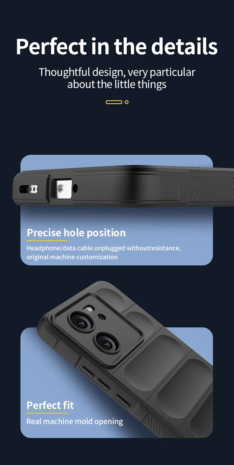 Shockproof Case For Xiaomi 11T 12T 13T 13 Lite Redmi 12 K60 Ultra POCO F5 X5 M5 C65 M6 Pro 5G Liquid Silicone Back Cover_voghion.com