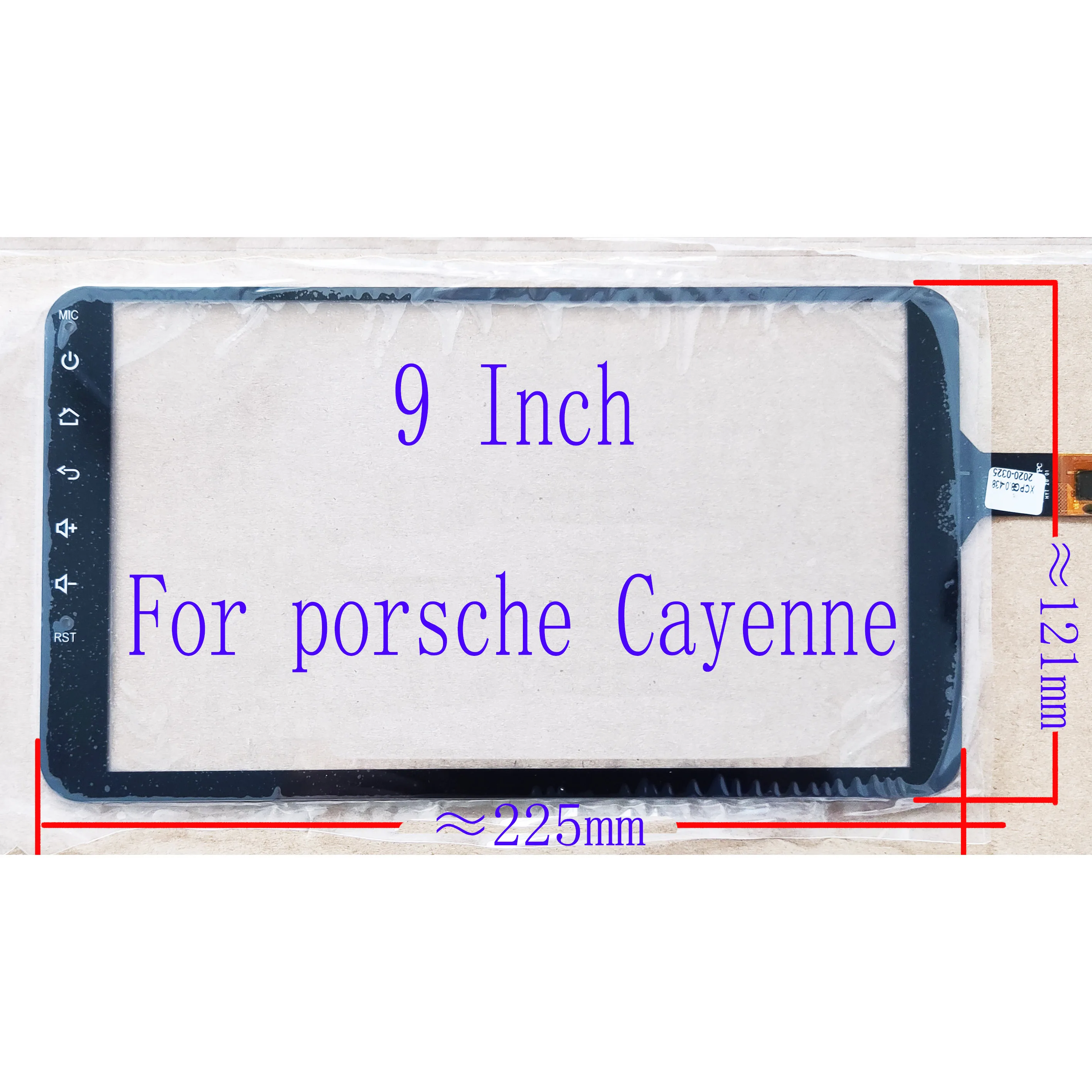 

9-дюймовый сенсорный экран, стеклянная панель, датчик дигитайзера, 6-контактный для Porsche Cayenne. Радио GPS YDT8088 YDT8223 XCPG8.0-438