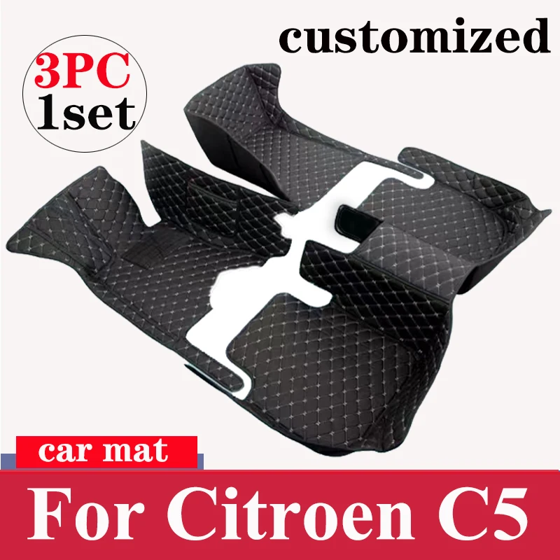 

Car Mats For Citroen C5 RD TD 2007~2015 Auto Non-slip leather Mat Durable Pad Auto Rugs Carpets Interior Parts Car Accessories