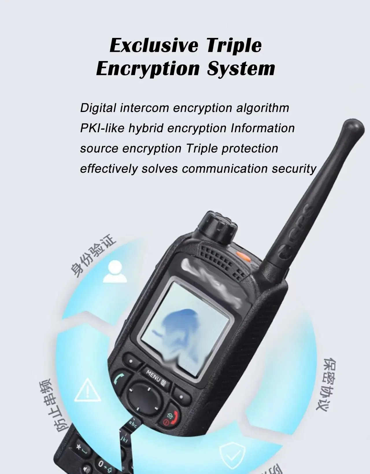 Radio Motorola MTP850 TETRA UHF 380-440 MHz Con GPS E Modalità Ripetitore 1,8W