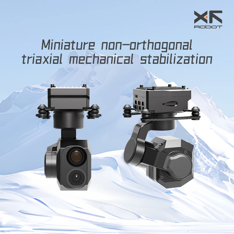 XF-Z-2Mini cardan 3 axes Intelligent 4K Vision nocturne polychrome double capteur Micro Pod caméra à cardan infrarouge 3