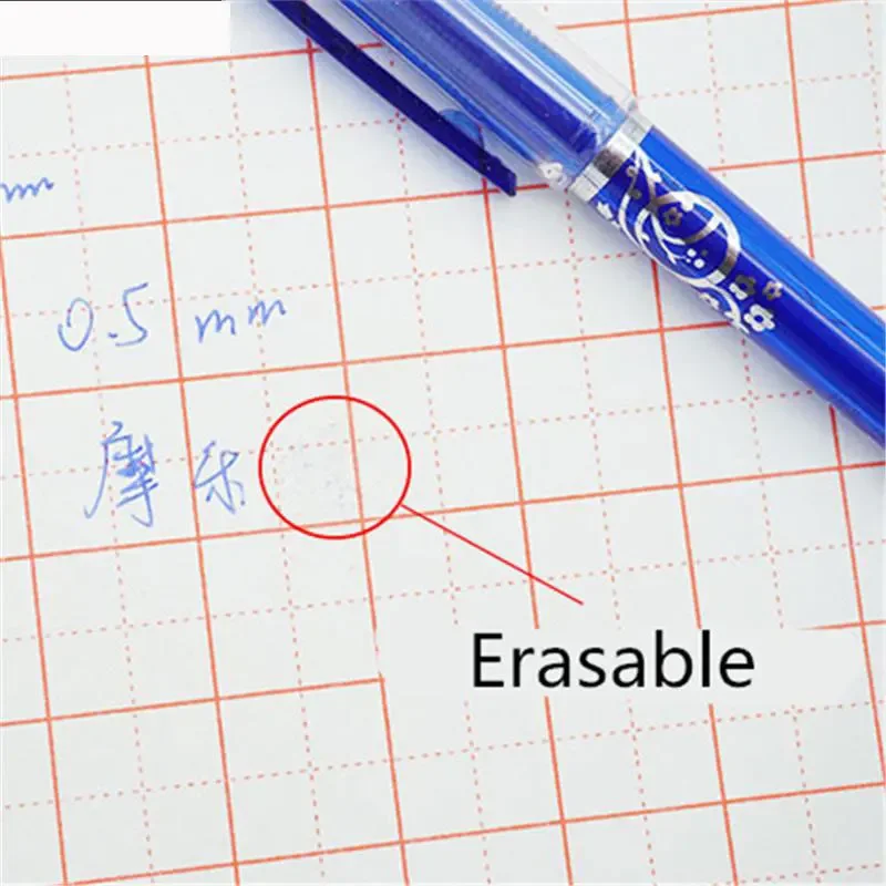 지우개 젤 펜 세트, 0.5mm 미세 포인트 블랙 블루 볼펜 키트, 리필 및 지우개 포함, 학교 사무용품, 33 개/세트