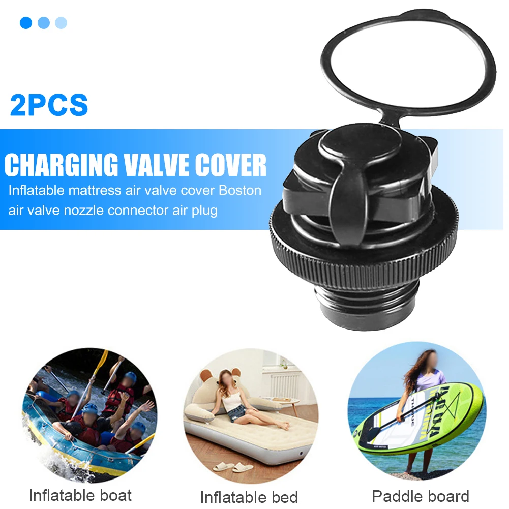 2 Pcs Air Valve Replacement Air Mattress Plug Replacement Mattress Airbed Valve Boston For Inflatable Boat Kayak Raft