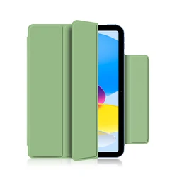 Premium Magnetic Smart Cover for iPad and Tablet Devices - Enhanced Protection and Style (Light Green)