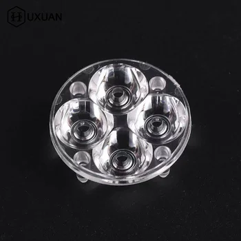Lente LED ad Alta Potenza 3W-24W, Riflettore Collimatore 10/30/60 Gradi, Lente Ottica Quadrupla in Acrilico PMMA 43-130MM