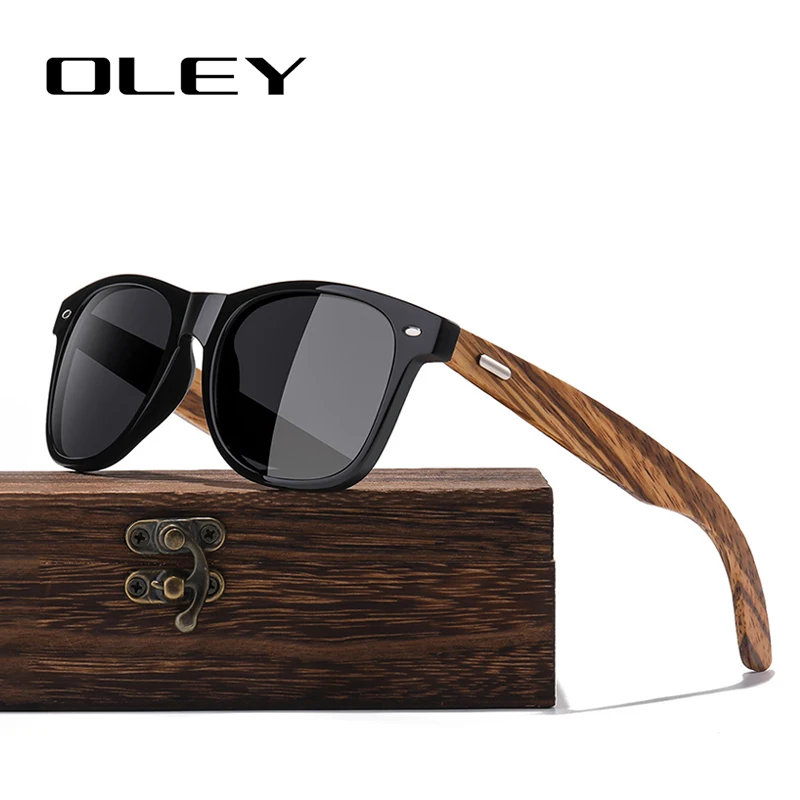 

OLEY Brand 2022 Fashion Handmade Natural Wooden Sunglasses For Men Women Polarized Sun Glasses UV400 Mirror Male Eyewear