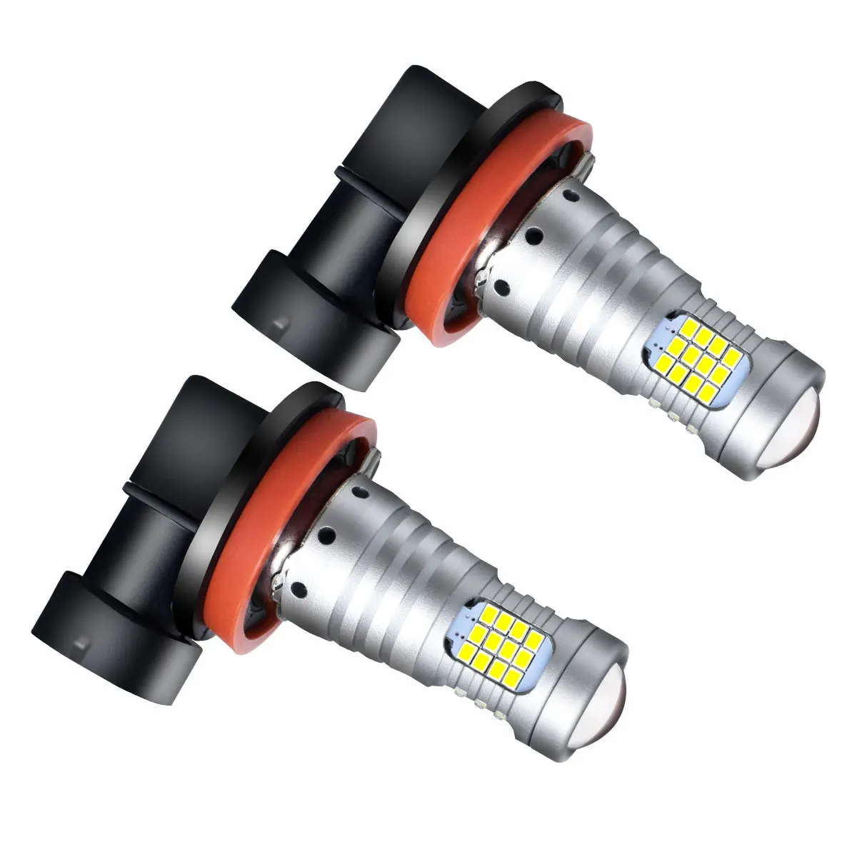 Big Power LED-Linse Nebelscheinwerferlampen 2016 LEDs 60SMD H11 H8 H9 H16EU 6000K Weiß 9-48V 12V/24V Plug & Play für Auto-Nebelscheinwerfer