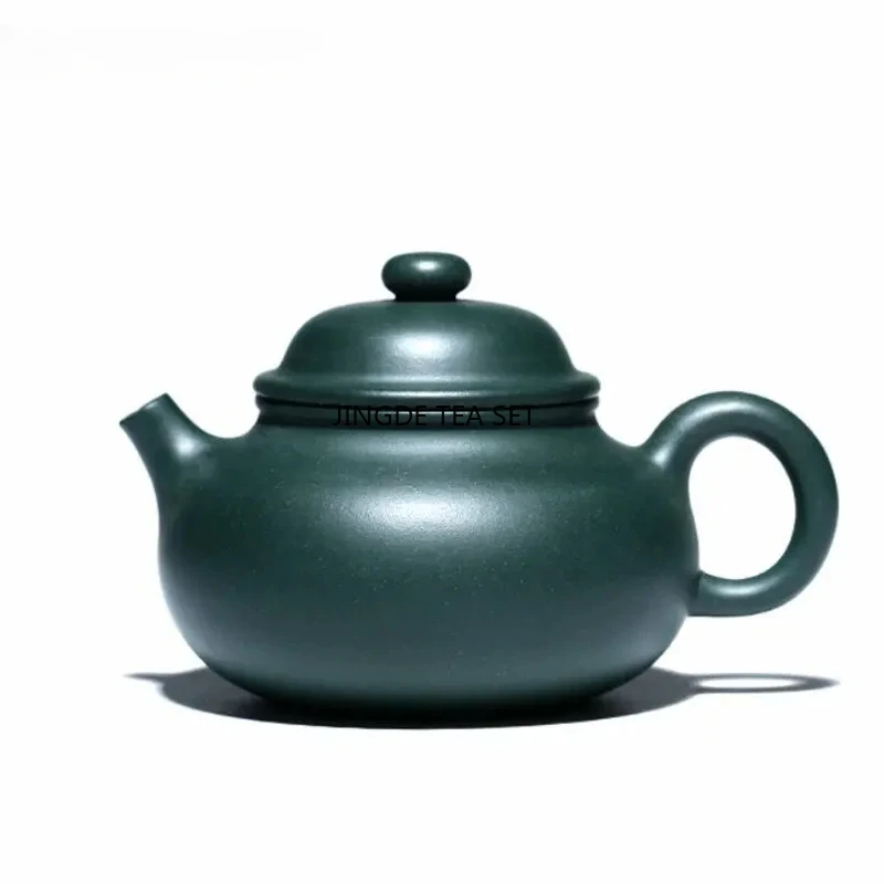 220ml Yixing high-end Yixing purple clay teapot original ore green clay handmade kung fu tea set China