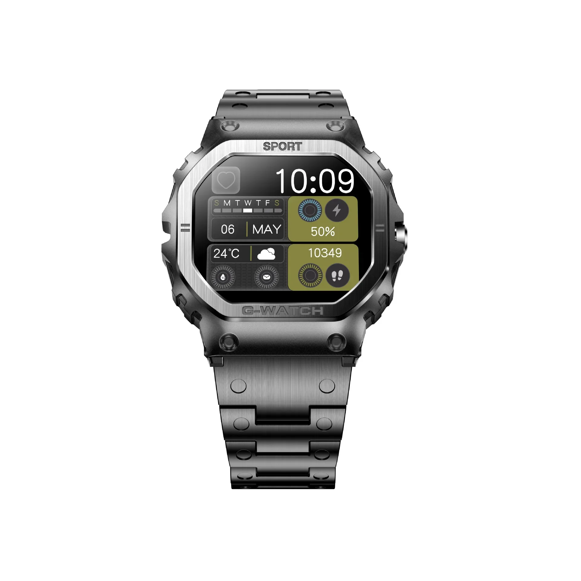 

2024 Smartwatch 1.57 Screen Choice Bluetooth Call Smartwatch Sports Tracker Compass Health Monitor Smart Watch for Android IOs