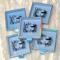 100pcs Customized Mink eyelashes and box,do your own logo and design,false eyelashes package,eye makeup cosmetics Free UPS/DHL 1