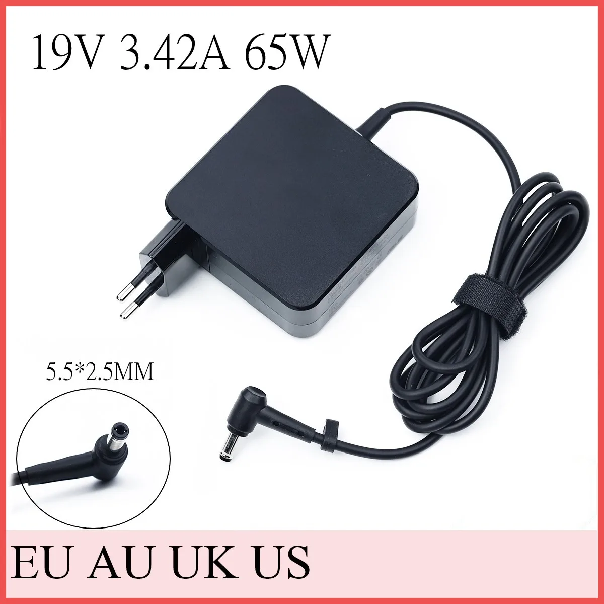 

19V 3.42A 65W 5.5*2.5MM Laptop Ac Adapter Charger For Asus K56CB S1000 UL20FT X555LJ W1 X501A X551 K56 X401A X555UB L1 X45VD VX1