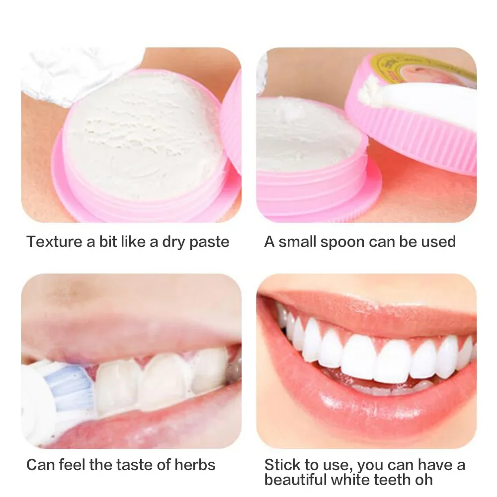 Thailand Natural Herbal Tooth Whitening Toothpaste Remove Stain Antibacterial Allergic Clove